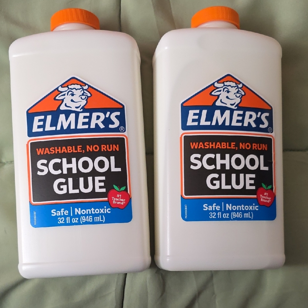 Elmer's Liquid White Washable School Glue, 1-Quart- 2pk